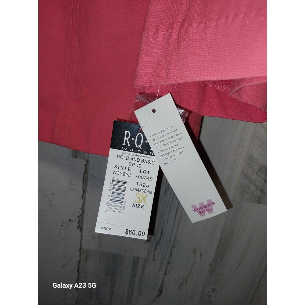 R.Q.T. Woman Bold And Basic Jacket Size 3X Peach NWT - Picture 4 of 8